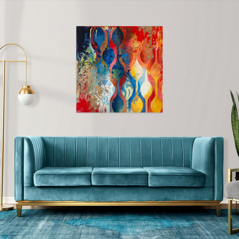 Clarity of Thought, art abstrait contemporain, H 36 po x l 36 po