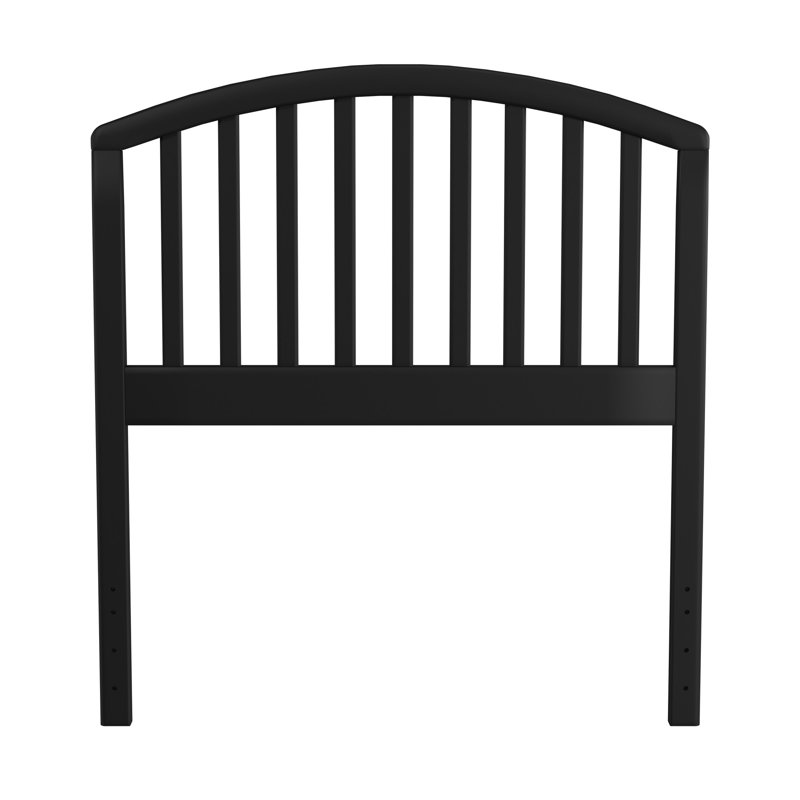  Brekke Solid Wood Headboard, Twin, Black