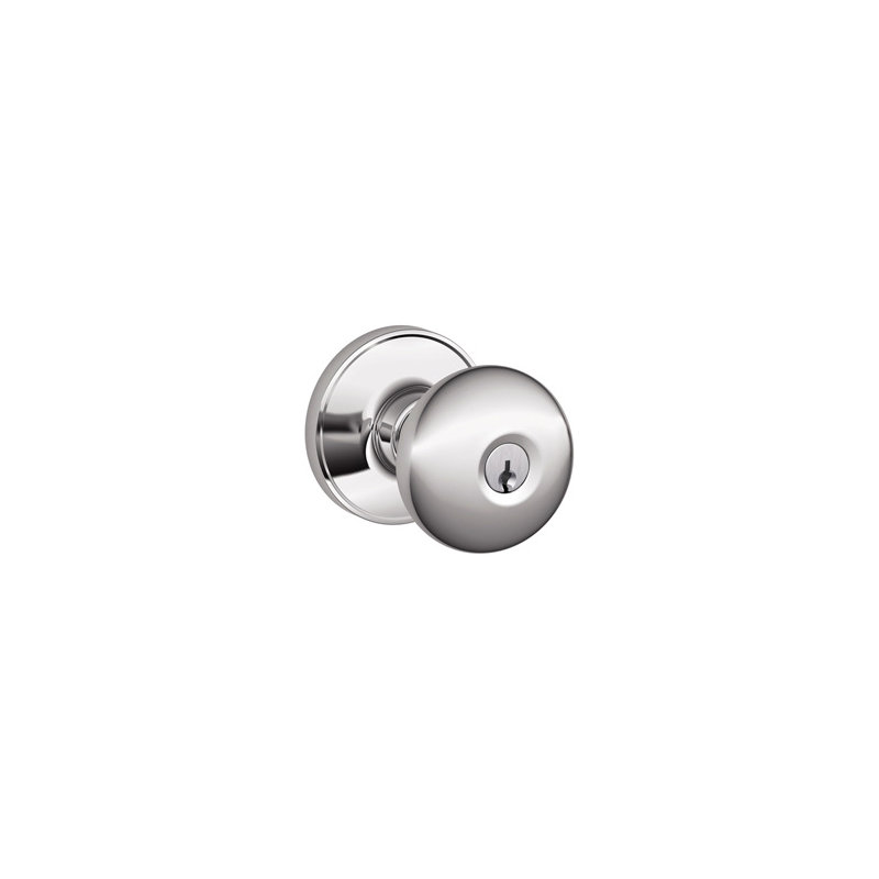 Stratus Knob Keyed Entry Lock, Matte Black