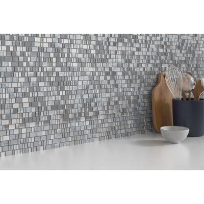 Unique S&Gb Epic 12 in. x 12 in. Glossy/Matte Glass Wall Tile (12.24 sq. ft./Case)