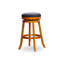 Tabouret 30 ", siège en tissu à finition naturelle-1089235789-1089235786