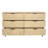 Ren 4-drawer Chest In Contemporary Aged Natural Finish On Solid Wood