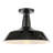 Camila 14" 1-Light Classic Industrial Indoor/Outdoor Iron LED Semi Flush Mount-767851261