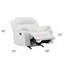 Élégant fauteuil inclinable blanc avec accoudoirs rembourrés-1900049287