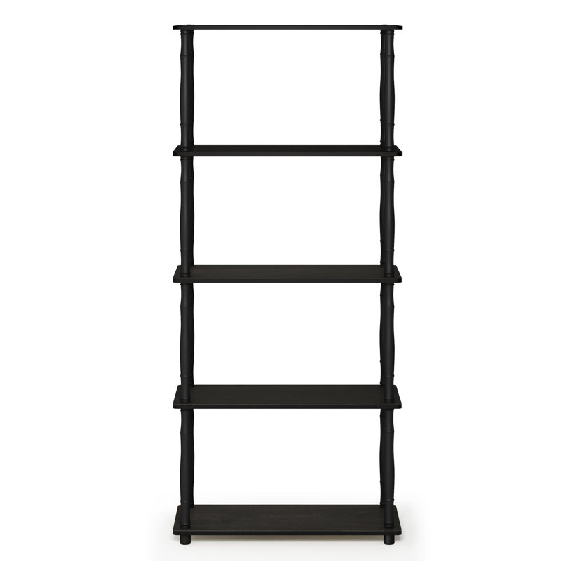 Étagère Heslin H 57,4 po x l 23,6 po x P 11,6 po, Espresso / Noir
