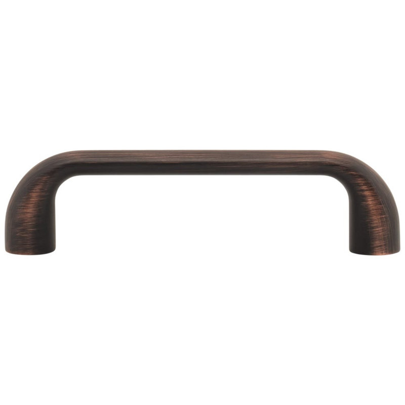Poignée barre Loxley, Bronze huilé et brossé, 3 3/4"