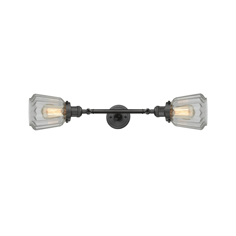 Vinson 2 - Light Dimmable Vanity Light, Oil Rubbed Bronze, Clear