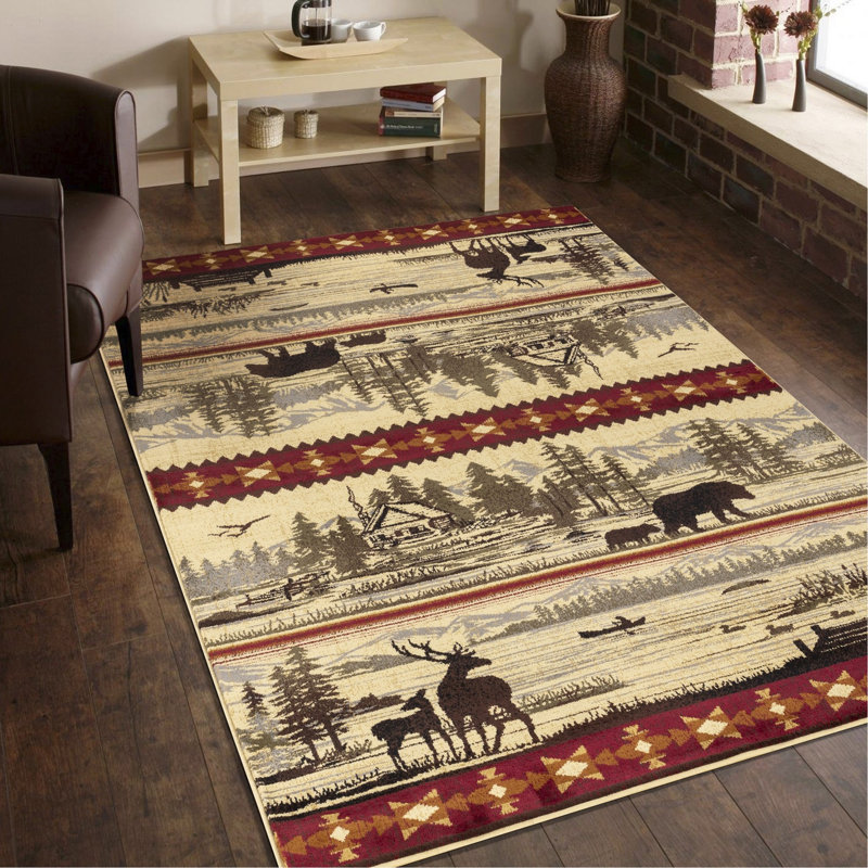 Tapis Lodge, Rectangle 7 pi 10 po x 10 pi 3 po