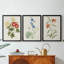 Fleurs des saisons I - Toile tendue avec châssis sur mesure - 3 pièces-1050125060-1050125181