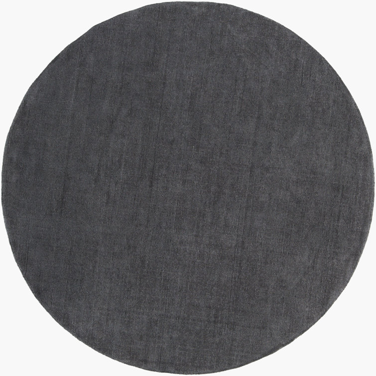 Crowe Wool Charcoal Gray Area Rug
