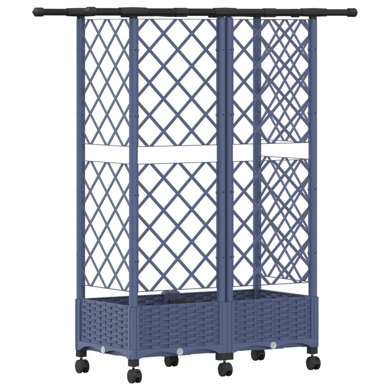 Raised Garden Bed, 127cm H x 124cm W x 40cm D, Blue
