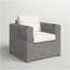 Fauteuil club Aviara - gris