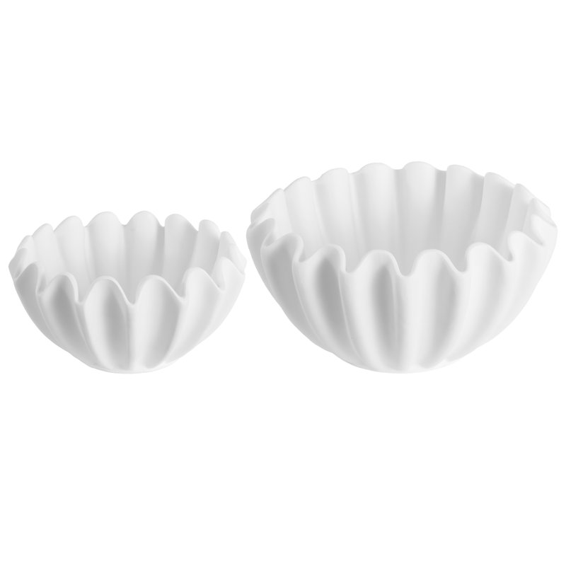Leni Resin Ruffle Bowl