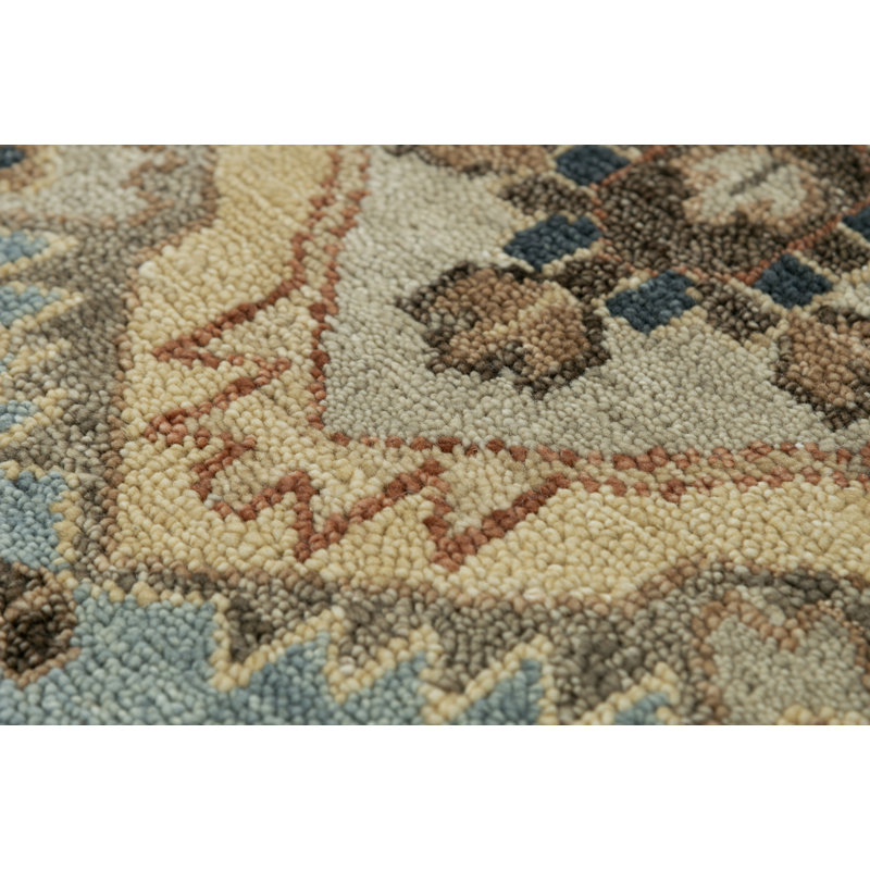 Tapis 100% laine néo-zélandaise noué à la main, Rectangle de 2 pi x 3 pi