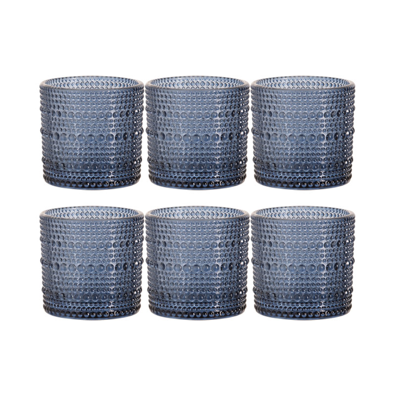 Ensemble de six verres à liqueur Halo, Marine