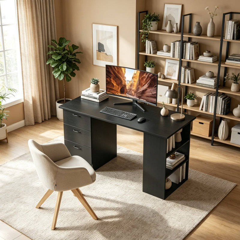 MDF Computer Desk, Grey