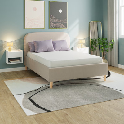 Leonie Double Upholstered Ottoman Bed