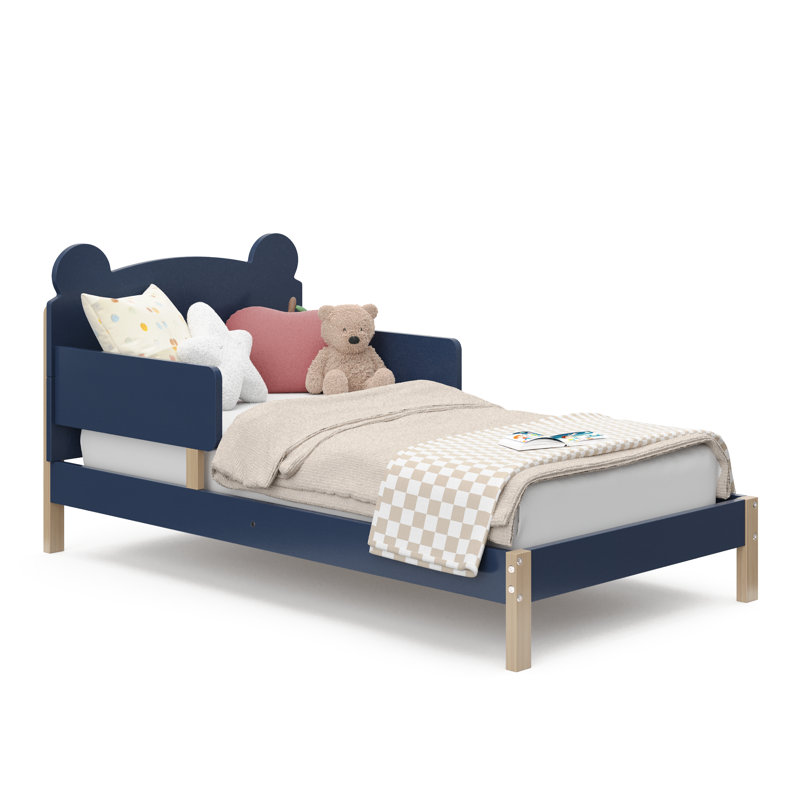 Teddy Bear Toddler Bed, Midnight Blue