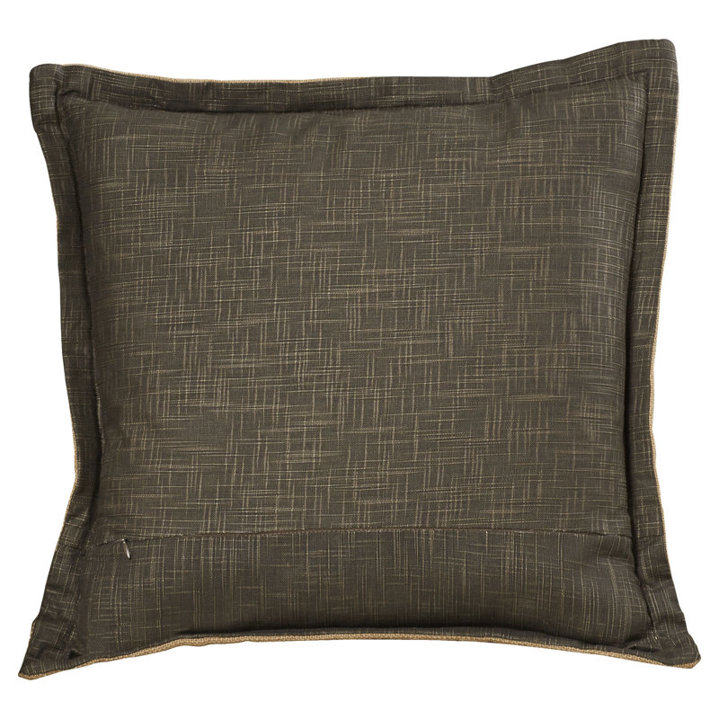 Madeline 22'' Brown and Beige Linen Pillow Set