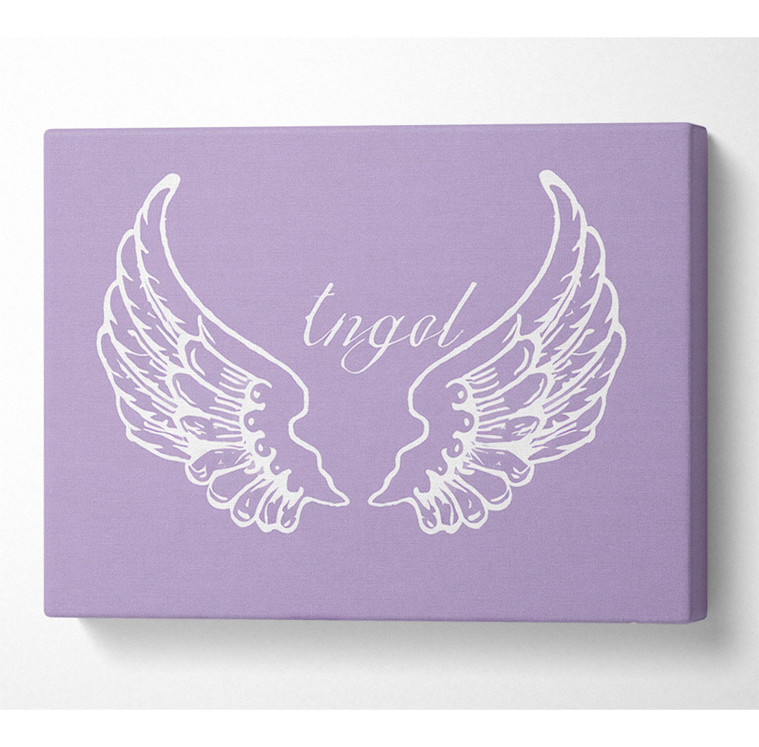 Angel Wings Lilac - Kunstdrucke auf Segeltuch