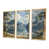 Toile avec cadre flottant or