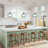 1-Light 7.87“Wide Kitchen Island Light with Wave-Ridged Glass Lampshade-93623990