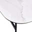 Table basse moderne pour appartement - Céramique +, 31,4 x 27,5 po, facile à assembler, surface facile à nettoyer, grande céramique noire et blanche, à assembler, en douceur, finition
