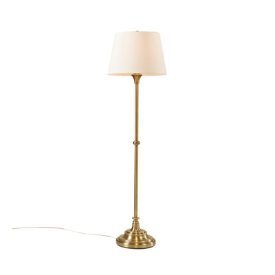 Traditional Bronze Floor Lamp 59"H - Martha Stewart Bedford Collection with Empire Shade and Included 9W LED Bulb