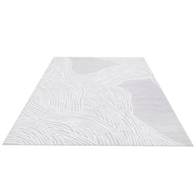 Area Rugs 5'x7' Machine Washable Rugs,Modern Abstract Print Pattern Non Slip Floor Carpet, for Living Room Bedroom Dining Room
