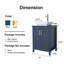 Ensemble de meuble-lavabo simple 24 po bleu-1933596326
