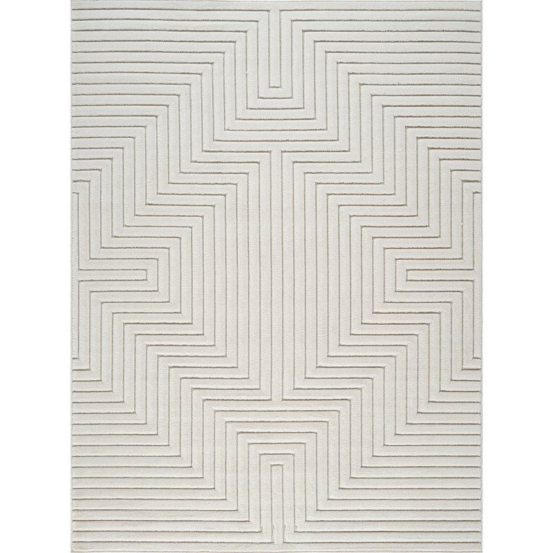 Sumya Modern Indoor/Outdoor Rug, Rectangle 16'8" x 22'11"