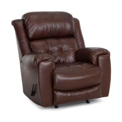 Manual Rocker Recliner In Leather