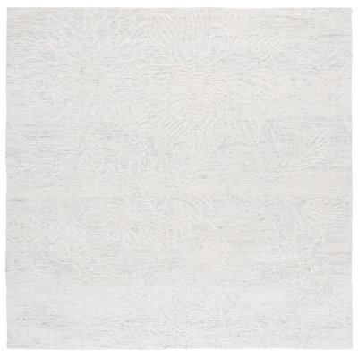 Vionna 225 Hand Tufted Wool/Cotton Floral Indoor Use Only Rug in Light Teal/Ivory