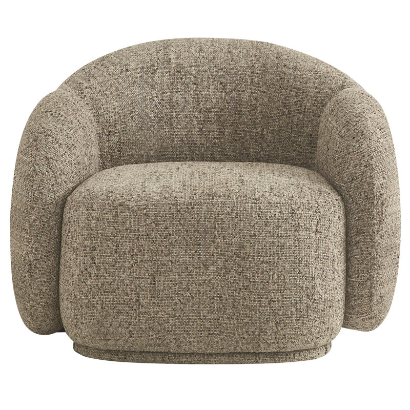Chaise d'appoint Amriel - brun, Crème