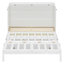 Lit escamotable double avec grands tiroirs, blanc-2033876102