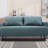 Leandro 61"W Fabric Convertible Loveseat Sleeper With Pillows-837900249