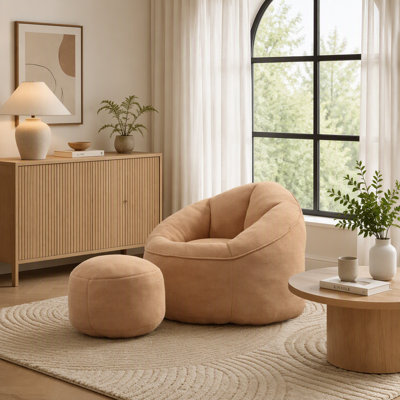 Fauteuil à billes avec repose-pieds