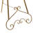 Opalo Metal Large Free Standing Adjustable Display Stand Scroll Easel with Chain Support-72476242