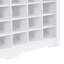 Armoire à chaussures moderne à 24 casiers, armoire à chaussures moderne avec base incurvée pour le couloir, la chambre à coucher et le salon, solution de rangement polyvalente et de haute qualité