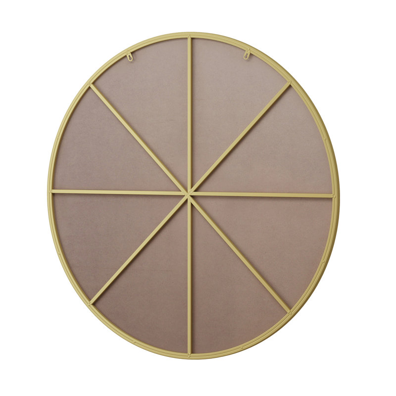 Wall Mirror 42 Inch Gold Circular Mirror Metal Framed Mirror Round Vanity Mirror Dressing Mirror, Gold, 41.73" x 41.73"