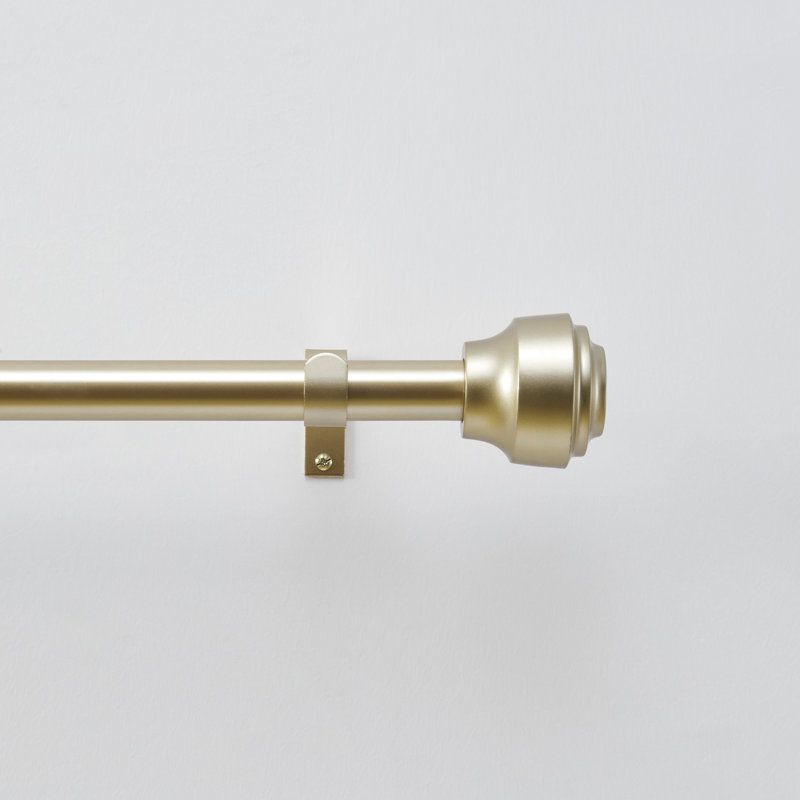 DKNY Window Cohen Steel Curtain Hardware Accessory, Gold, 66" W