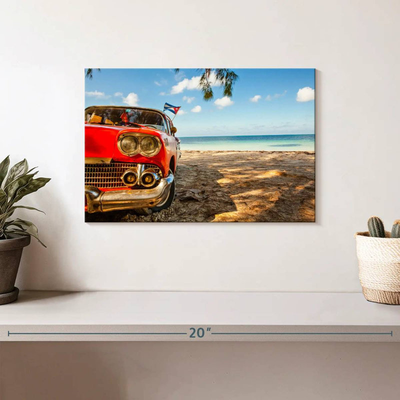 Voiture rétro Gillard Beachside, H 8 po x l 12 po