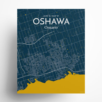 «Oshawa City Map», impression