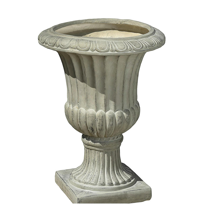 Jardinière d'extérieur, H 26,5 po x l 19 po x P 19 po, Vert antique