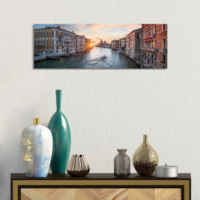 Grand Canal, Venice II by Jan Becke - Wrapped Canvas Panoramic Gallery-Wrapped Canvas Giclée, 30.48 cm H x 91.44 cm W