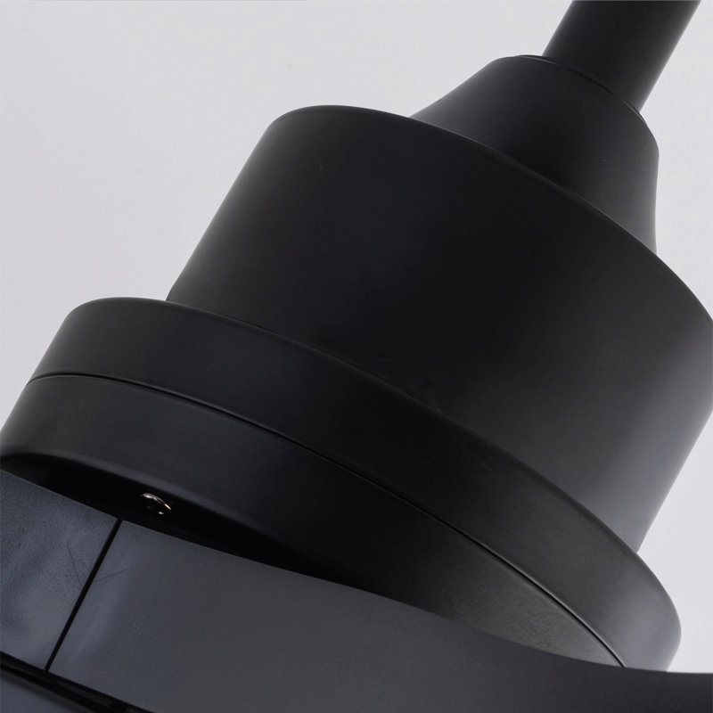 Hot Ventilateurs de plafond de 42 pouces avec lumières et télécommande, ventilateur de plafond noir pour patio avec lumière 3 pales Ventilateur de plafond moderne réversible silencieux, moteur à courant continu pour ferme