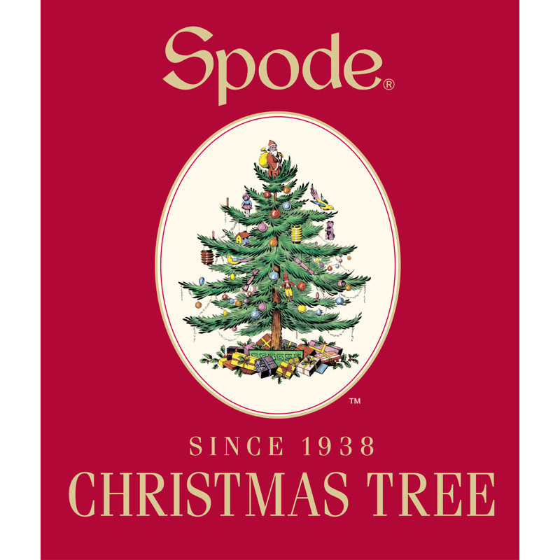 Spode Christmas Tree Round Earthenware Covered Deep Dish with Lid
