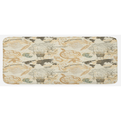 Tapis de cuisine world map