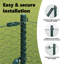 Vidaxl Fence With Posts PVC-Coated Steel-116798125-116798127
