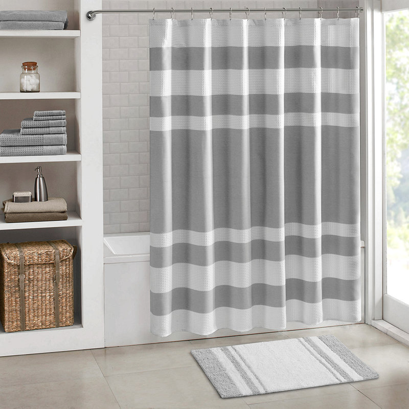 Reversible Bath Rug, Gray, 45" L x 27" W